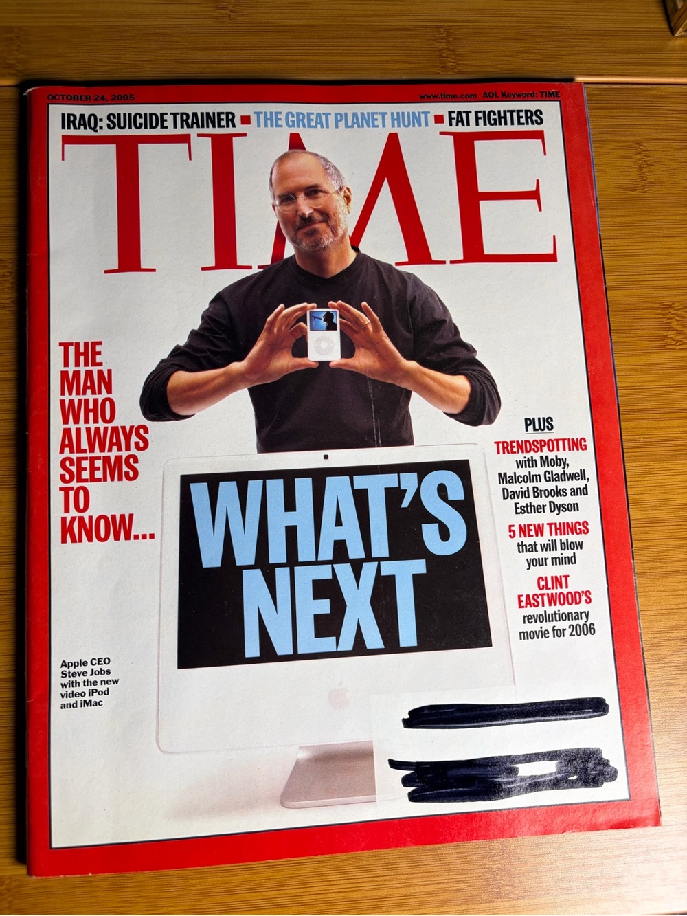 TIME Magazine Cover - Steve Jobs "What's Next" - Vintage 2005